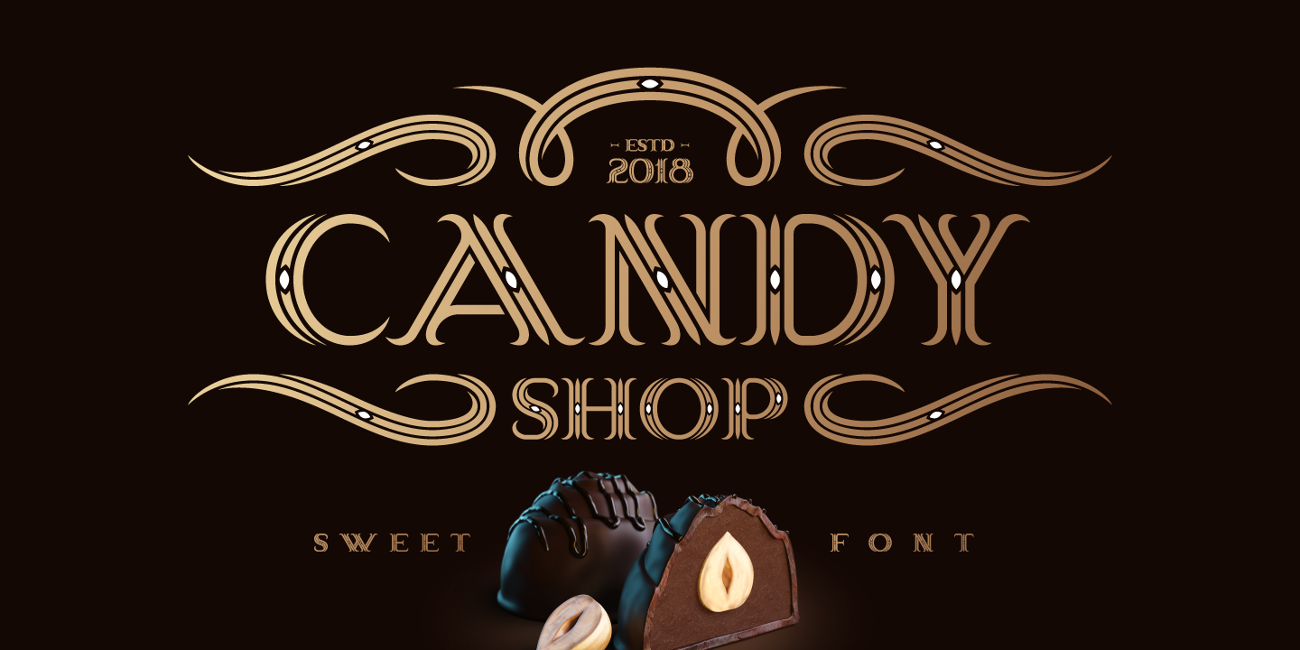 Ejemplo de fuente Candy Shop #1